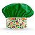 Chapéu Para Chef de Cozinha Legumes Brancos - Dr Chef - Imagem 1