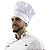 Chapéu Chef Cozinha Profissional Branco Com Preto - Dr Chef - Imagem 6
