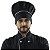 Chapéu Chef Cozinha Profissional Preto Com Branco - Dr Chef - Imagem 1