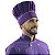 Chapéu para Chef Cozinha Profissional Roxo Branco - Dr Chef - Imagem 1