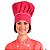 Chapéu Para Chef de Cozinha Profissional Rosa - Dr Chef - Imagem 6