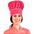 Chapéu Para Chef de Cozinha Profissional Rosa - Dr Chef - Imagem 1