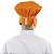 Chapéu Para Chef de Cozinha Profissional Laranja - Dr Chef - Imagem 3