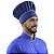 Chapéu Chef Cozinha Profissional Azul Elegance - Dr Chef - Imagem 3