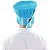 Chapéu Para Chef Cozinha Profissional Azul Caribe - Dr Chef - Imagem 3