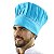 Chapéu Para Chef Cozinha Profissional Azul Caribe - Dr Chef - Imagem 4