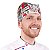 Bandana Para Barbeiro Profissional Branco - Dr Chef - Imagem 3