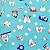 Bandana Para Dentistas Estampado Azul - Dr Chef - Imagem 6