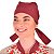 Bandana Chef Cozinha Profissional Vermelho Poá - Dr Chef - Imagem 5