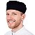 Boina Chef de Cozinha Profissional Unissex Preto - Dr Chef - Imagem 1