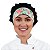 Chapéu Para Chef de Cozinha Tipo Gorro Floral Verde - Dr Chef - Imagem 3