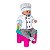 Dólmã Baby Recém Nascido + Chapéu Infantil Branco - Dr Chef - Imagem 1