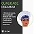 Chapéu Para Chef Cozinha Tipo Gorro Floral Azul - Dr Chef - Imagem 3