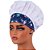 Chapéu Para Chef Cozinha Tipo Gorro Floral Azul - Dr Chef - Imagem 9