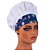 Chapéu Para Chef Cozinha Tipo Gorro Floral Azul - Dr Chef - Imagem 5