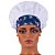 Chapéu Para Chef Cozinha Tipo Gorro Floral Azul - Dr Chef - Imagem 11