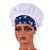 Chapéu Para Chef Cozinha Tipo Gorro Floral Azul - Dr Chef - Imagem 6