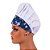 Chapéu Para Chef Cozinha Tipo Gorro Floral Azul - Dr Chef - Imagem 8
