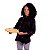 Dólmã Chef Cozinha Feminino Preto e Rosa - Dr Chef - Imagem 11