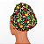 Chapéu Para Chef de Cozinha Legumes Preto - Dr Chef - Imagem 2