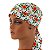 Bandana Para Chef de Cozinha Flores Laranjas - Dr Chef - Imagem 4