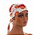 Bandana Para Chef de Cozinha Rosas Vermelhas - Dr Chef - Imagem 4
