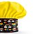 Chapéu Para Chef de Cozinha Colorido Arco Íris - Dr Chef - Imagem 3