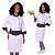 Conjunto Dólmã + Avental Branco Poá Feminino - Dr Chef - Imagem 1
