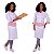 Conjunto Dólmã + Avental Branco Pimentas Feminino - Dr Chef - Imagem 6