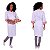 Conjunto Dólmã + Avental Floral Vermelho Feminino - Dr Chef - Imagem 3
