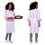 Conjunto Dólmã + Avental Morangos Feminino - Dr Chef - Imagem 3