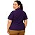 Dólmã Feminino Manga Curta Roxo Plus Size - Dr Chef - Imagem 2