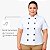 Dólmã Feminino Manga Curta Branco Plus Size -  Dr Chef - Imagem 3