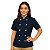 Dólmã Feminino Manga Curta Azul Marinho - Dr Chef - Imagem 10