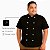 Dólmã Chef De Cozinha Plus Size Manga Curta Preto - Dr Chef - Imagem 8
