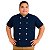 Dólmã Chef De Cozinha Plus Size Manga Curta Azul Marinho - Dr Chef - Imagem 3