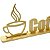 Palavra Decorativa Chef De Cozinha Coffee MDF Dourado - Dr Chef - Imagem 4