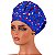Chapéu Para Chef De Cozinha Estampa Natalina Azul - Dr Chef - Imagem 1
