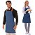 Avental Chef De Cozinha Corpo Inteiro Unissex Jeans Azul Claro - Dr Chef - Imagem 1