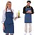 Avental Chef De Cozinha Corpo Inteiro Unissex Jeans Azul Claro - Dr Chef - Imagem 2