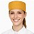 Boina Chef De Cozinha Unissex Amarelo Mostarda Com Pesponto Preto - Dr Chef - Imagem 2