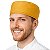 Boina Chef De Cozinha Unissex Amarelo Mostarda Com Pesponto Preto - Dr Chef - Imagem 1