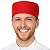 Boina Chef De Cozinha Profissional Unissex Vermelho - Dr Chef - Imagem 4