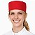 Boina Chef De Cozinha Profissional Unissex Vermelho - Dr Chef - Imagem 5