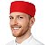 Boina Chef De Cozinha Profissional Unissex Vermelho - Dr Chef - Imagem 1