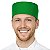 Boina Chef De Cozinha Unissex Profissional Verde - Dr Chef - Imagem 4
