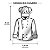 Chaveiro Espelhado Dólmã Chef Cozinha Para Pendurar Bolsa Mochila Chaves - Dr Chef - Imagem 7