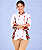 Dolmã Feminina Chef 100% Algodão Rosas Vermelhas Dr Chef - Imagem 5
