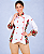 Dolmã Feminina Chef 100% Algodão Rosas Vermelhas Dr Chef - Imagem 6