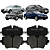 Pastilha de Freio para  VW CC 2009-2014 / Passat 2009 - 2010 / Tiguan 2012 - 2014 / Audi A6 2010-2011 - Imagem 1